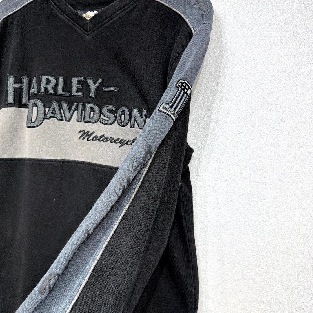 Vintage Harley Davidson Y2K Long Sleeve T Shirt Size Medium