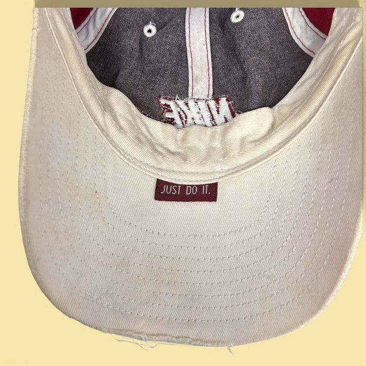 Vintage Y2K Nike Maroon strap back Hat