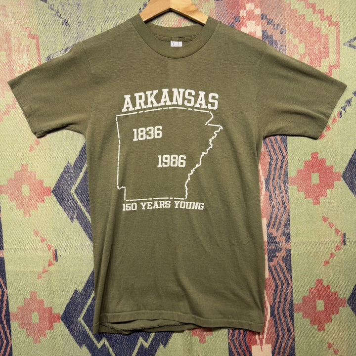 Arkansas 150th Anniversary Vintage T Shirt Size XS 80s