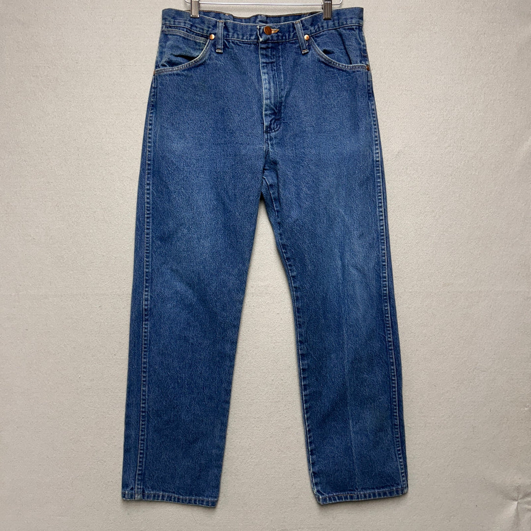 Vintage Wrangler Men's Blue Jeans Medium Wash 32x29