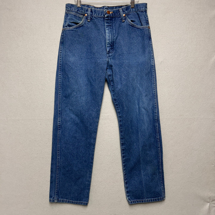 Vintage Wrangler Men's Blue Jeans Medium Wash 32x29