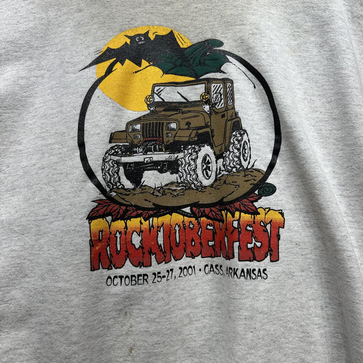 Vintage Rocktoberfest Jeep Off roading Sweatshirt Size XXL
