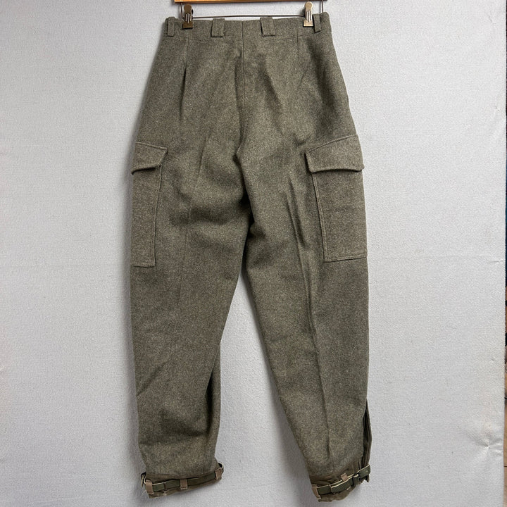 Vintage Swedish Army Wool Pants Size 30x30