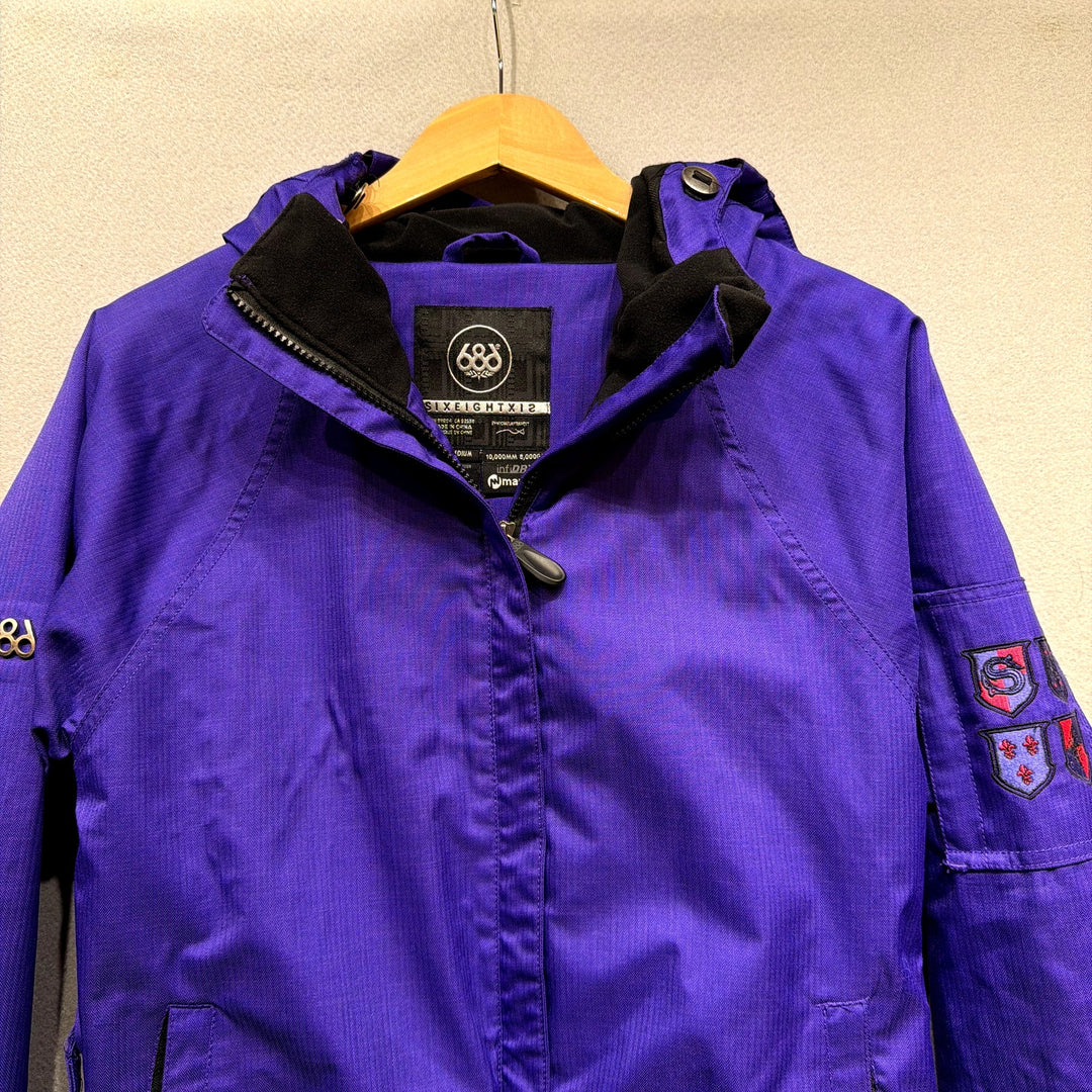 686 Infinidry Purple Women's Snowboarding Jacket Size Medium
