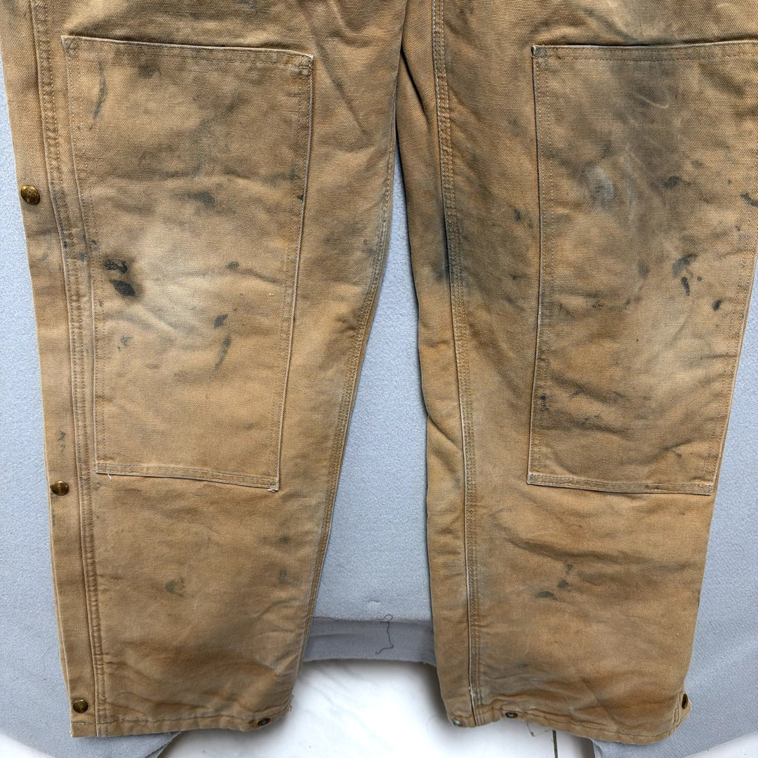 Carhartt R38 Insulated Overalls Size 34x34