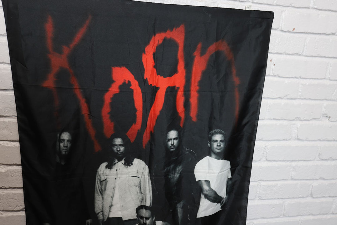 2000s Korn made in italy cloth banner flag