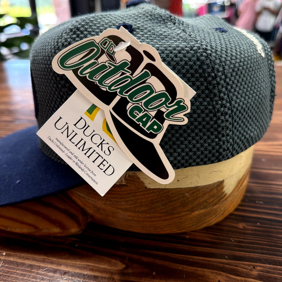 Vintage Ducks Unlimited Gray Mesh Strap Back Hat