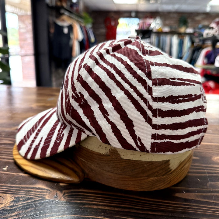 Vintage Arkansas Razorbacks Zubaz Striped Snapback Hat