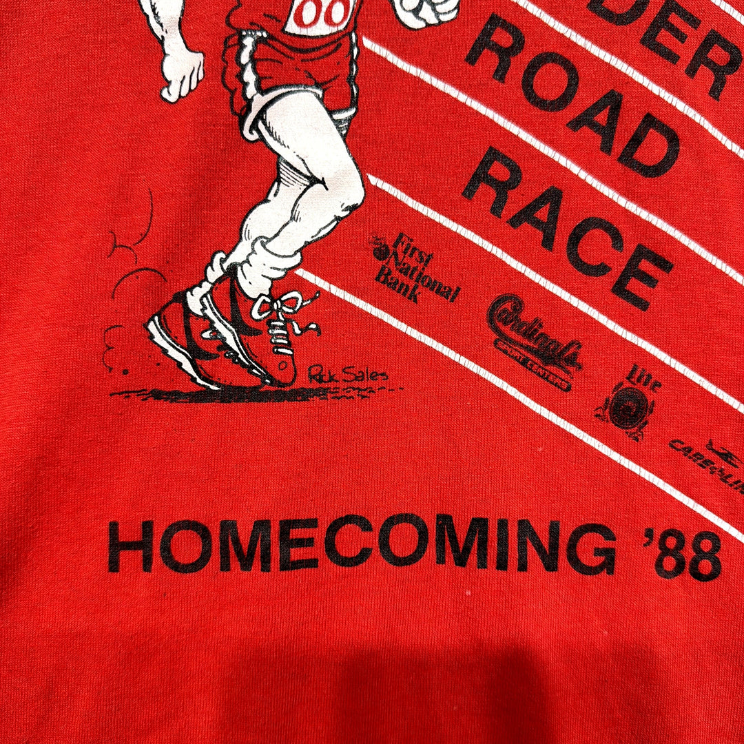 Vintage Texas Tech Red Raider Road Race T Shirt Size Large
