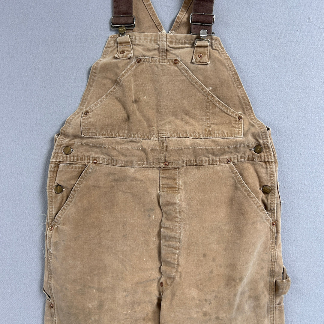 Vintage Carhartt 1980s Canvas Overalls Size 36