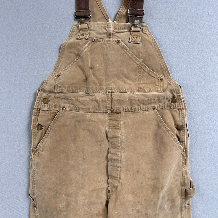 Vintage Carhartt 1980s Canvas Overalls Size 36