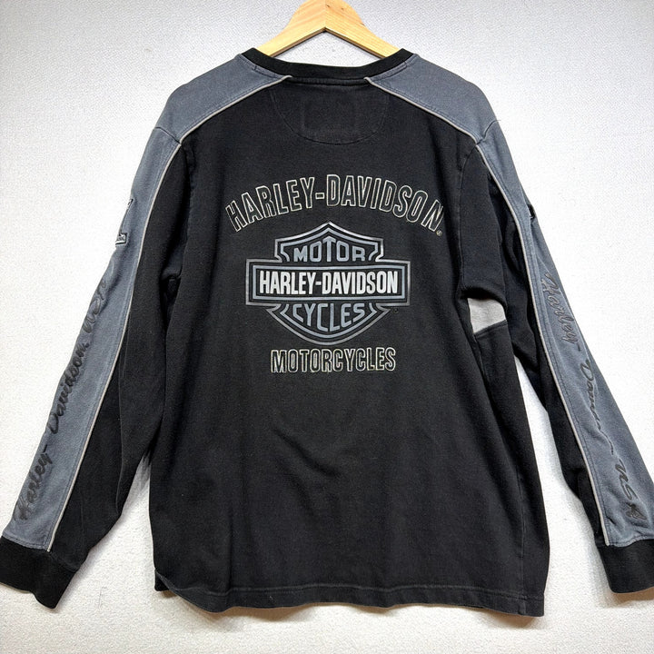 Vintage Harley Davidson Y2K Long Sleeve T Shirt Size Medium