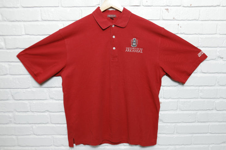 University of Arkansas Recreation Vintage Polo Shirt XL 2000s