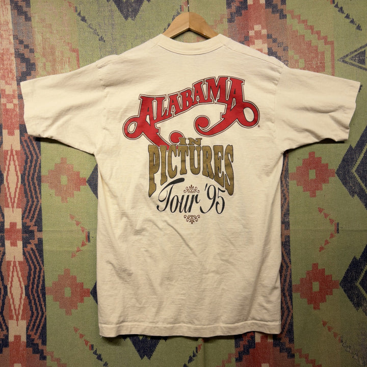 Alabama In Pictures Vintage 1995 Tour T Shirt Size Large 90s