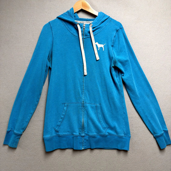 Victorias Secret Love Love Pink Zip Up Hoodie Size Small