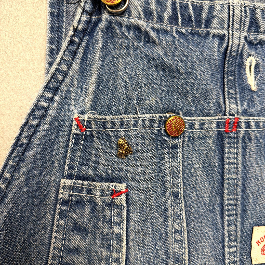 Vintage Roundhouse Made in USA Cut Off Overalls Size 36