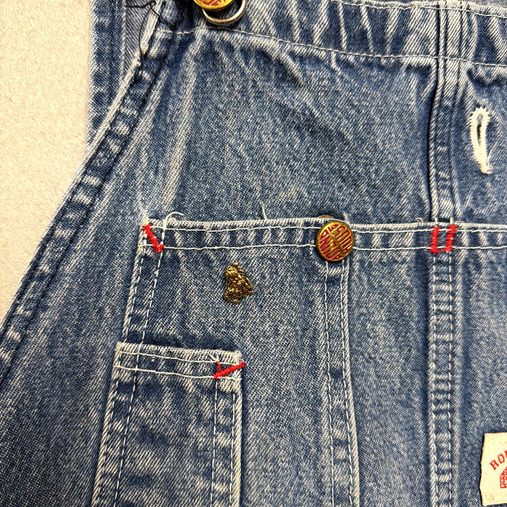 Vintage Roundhouse Made in USA Cut Off Overalls Size 36