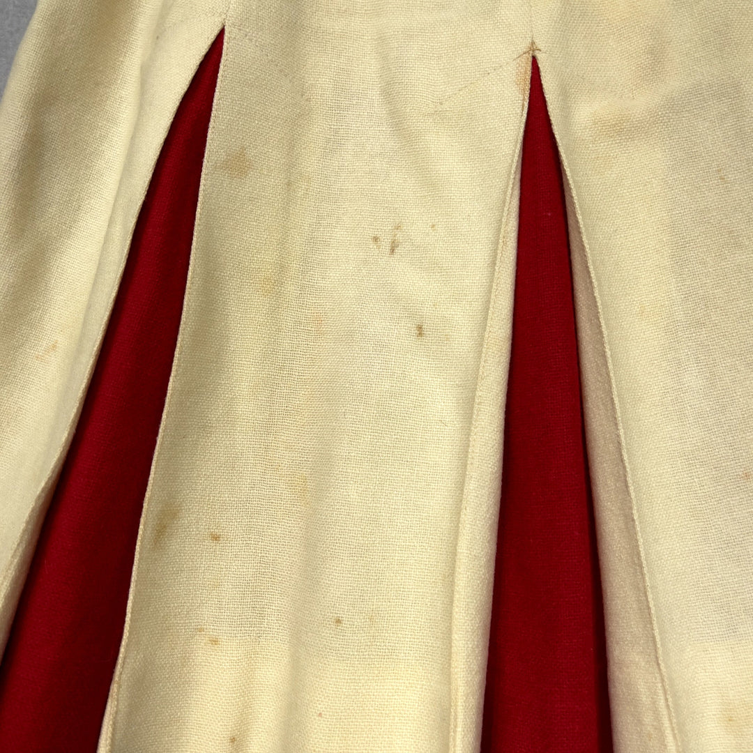 Vintage 60s Springdale Bulldogs Cheerleader Uniform Sweater and Skirt