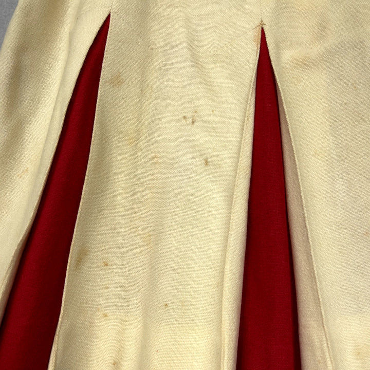 Vintage 60s Springdale Bulldogs Cheerleader Uniform Sweater and Skirt