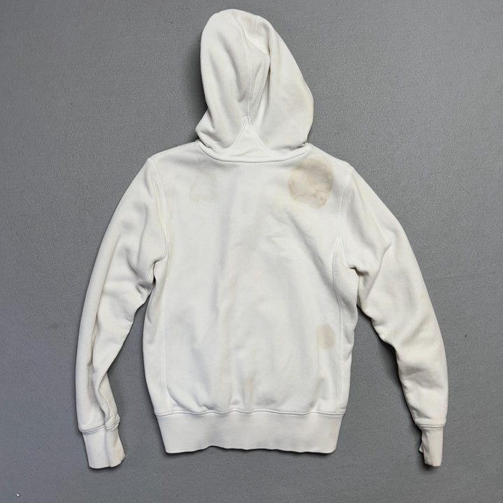 Y2K Nike Sportswear White Full Zip Hoodie Size M (8-10)