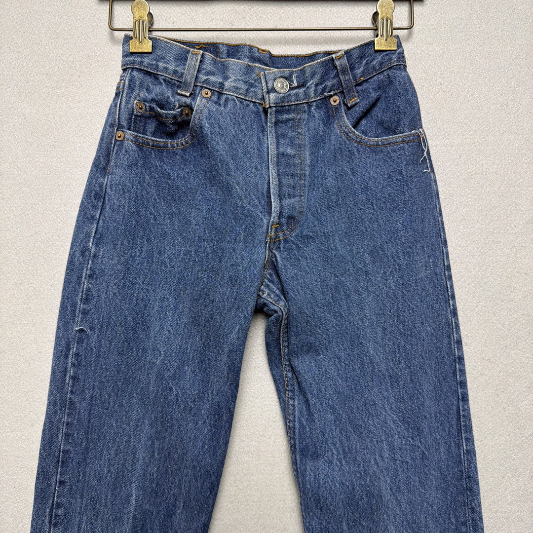 Vintage Levi's 701 Student 1980s Button Fly 501 Jeans Size 24