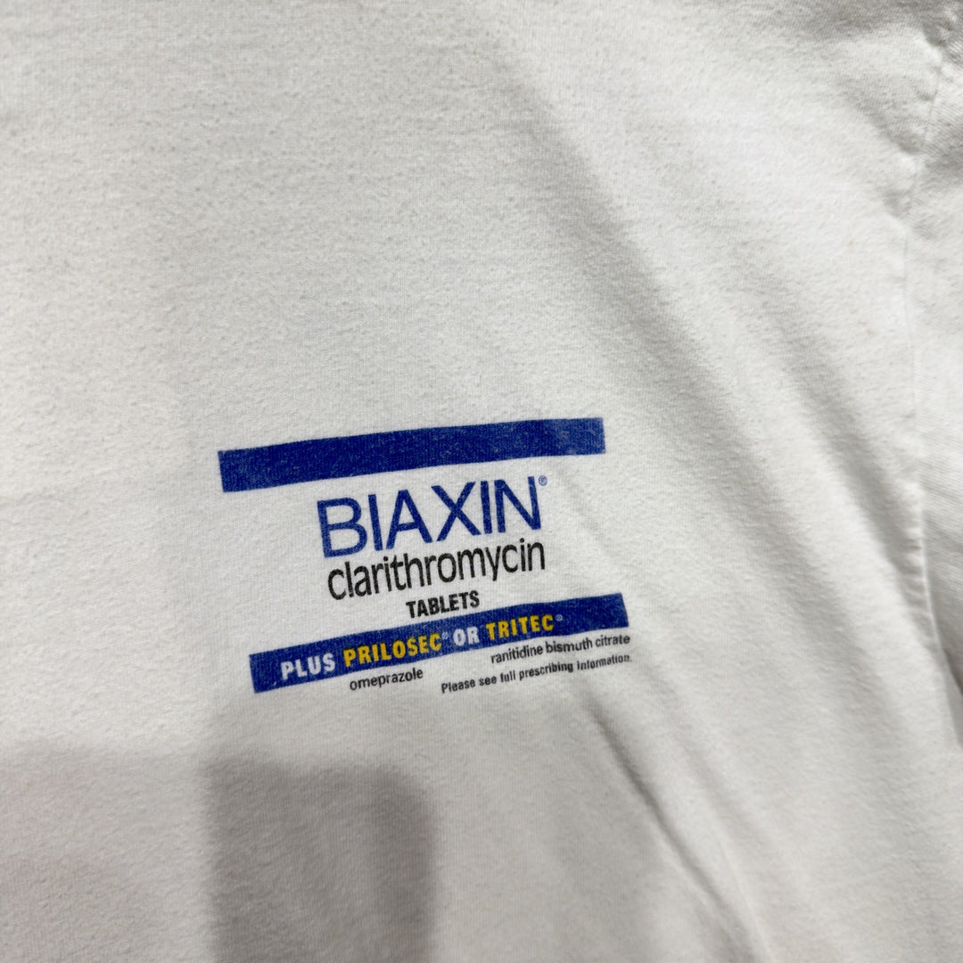Biaxin Vintage Medicine  T Shirt Size XL 2000s