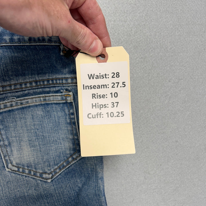 Vintage 70's Sears Flared Leg Distressed Jeans Size 28x27