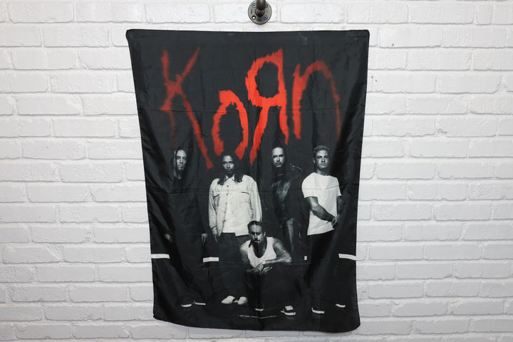 2000s Korn made in italy cloth banner flag