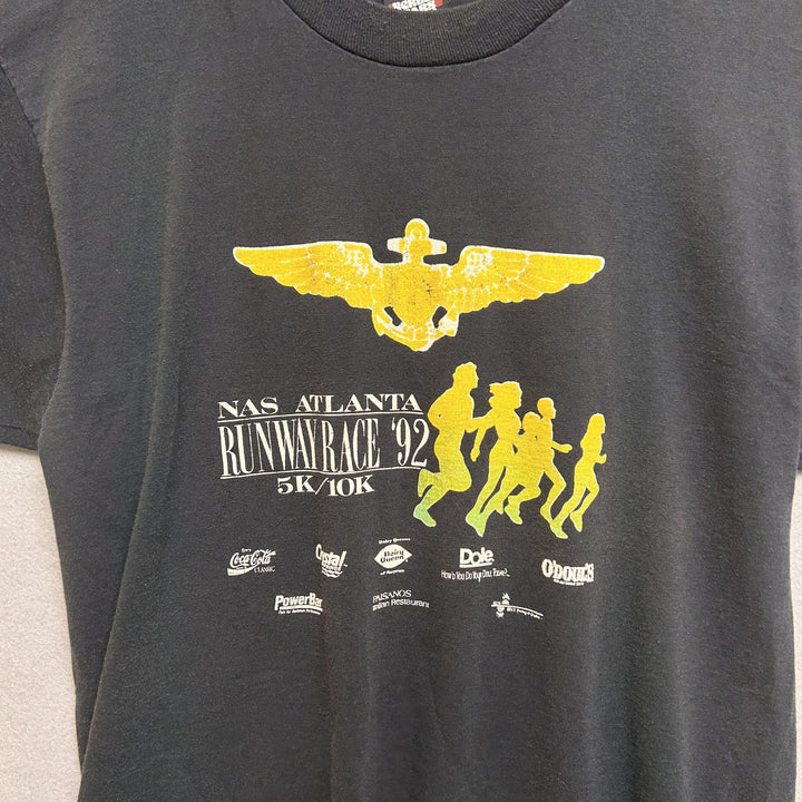 Vintage 90s Atlanta Runway Race T Shirt Size Large