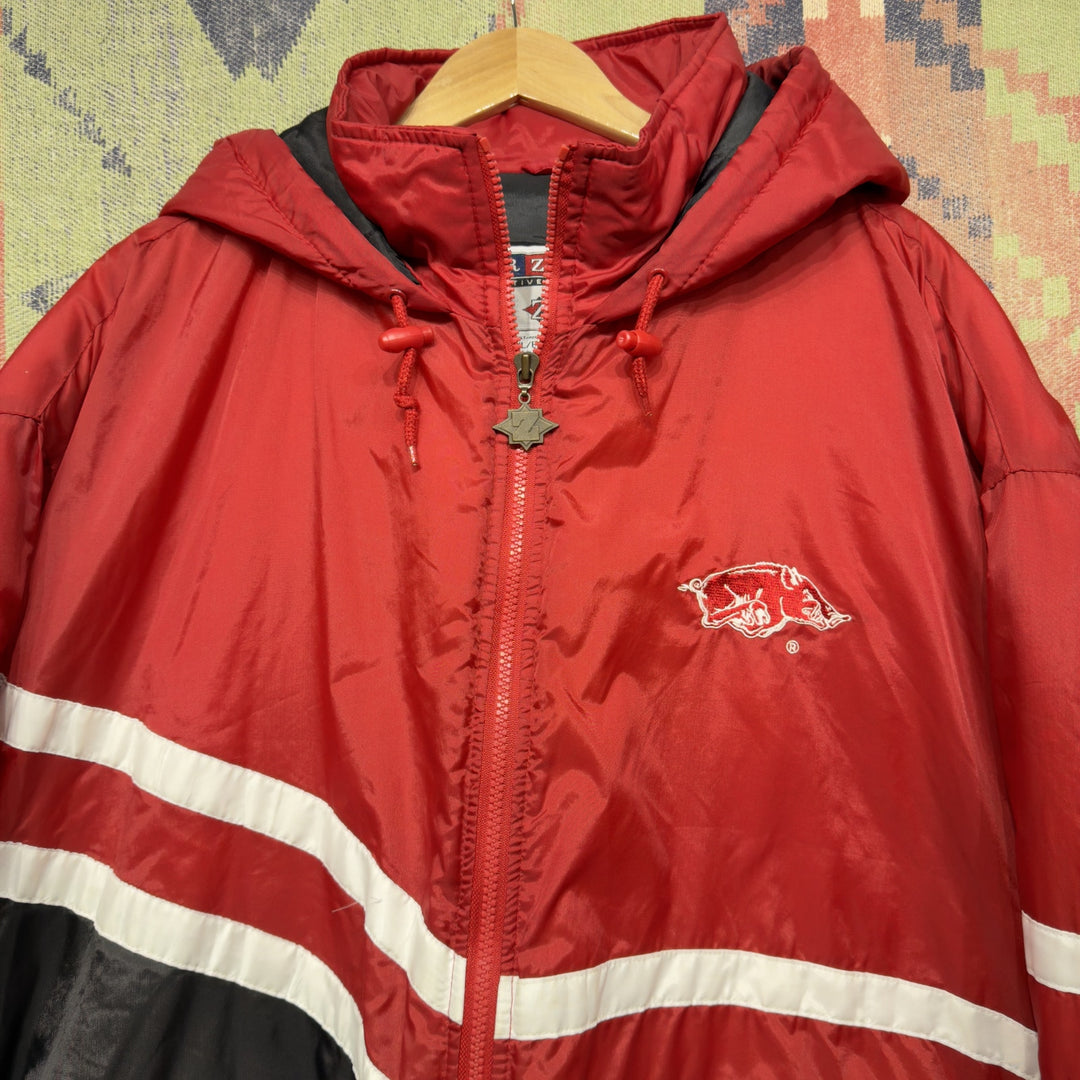 Arkansas Razorbacks Vintage Puffer Jacket XL 90s