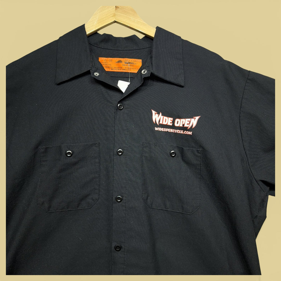 Vintage Wide Open Cycles 2000s Button Down Shirt Size XL