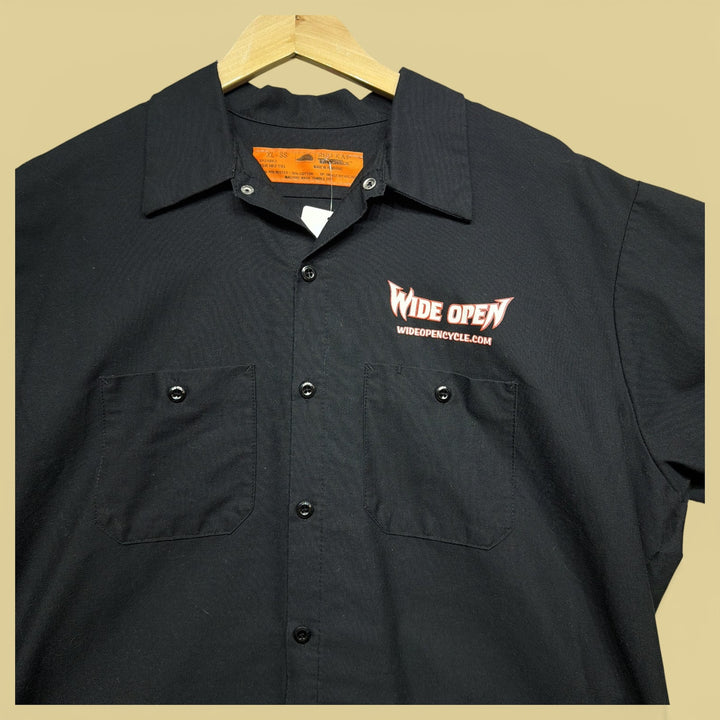 Vintage Wide Open Cycles 2000s Button Down Shirt Size XL