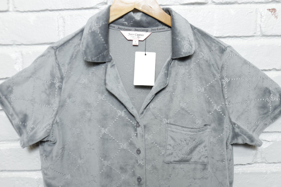 Juicy Couture Velour Vintage Sleep Shirt Large 2000s