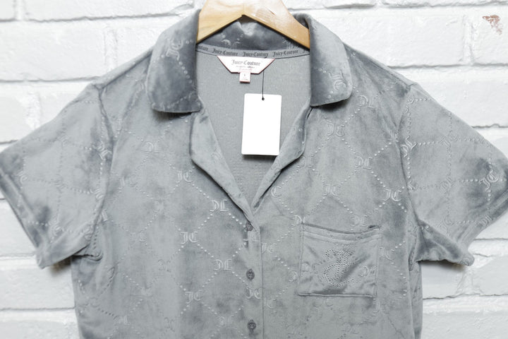 Juicy Couture Velour Vintage Sleep Shirt Large 2000s