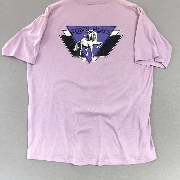 Vintage Ron's Place Gay Bar Fayetteville Arkansas T Shirt Size XL