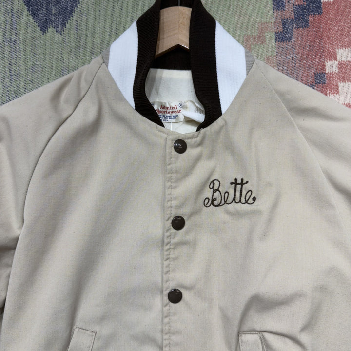 Wes Cook Insurance Vintage Chain stitch Jacket XS 70s