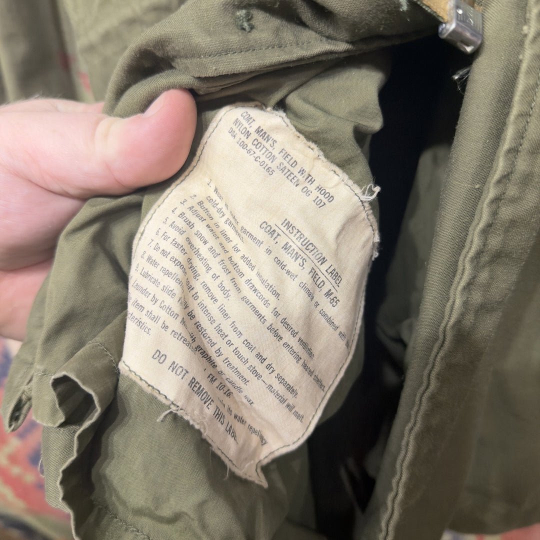 1967 US Military M-65 Vintage Military Jacket Small 60s