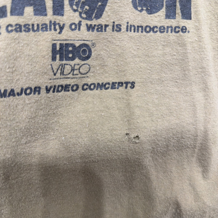 Platoon Movie Vintage HBO Promo T Shirt Size Large 80s