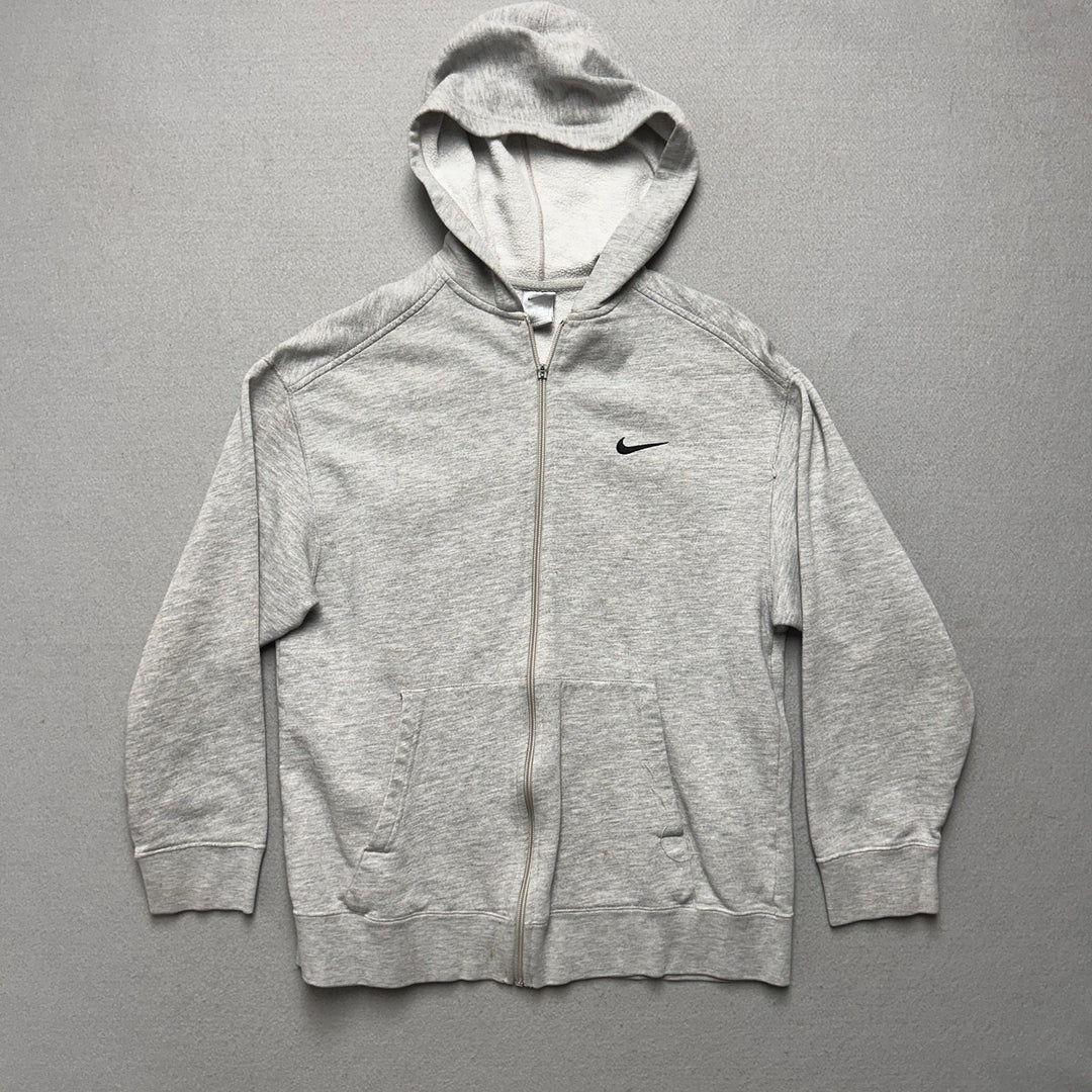 Vintage Kid's Nike Swoosh Gray Hoodie size XL