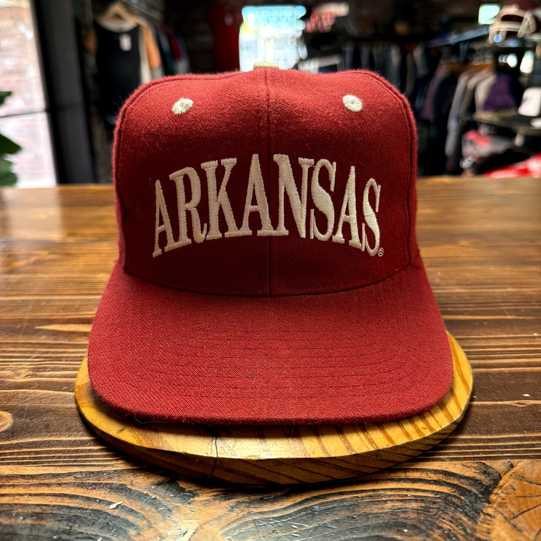 Vintage University of Arkansas Arch Logo The Game Snapback Hat