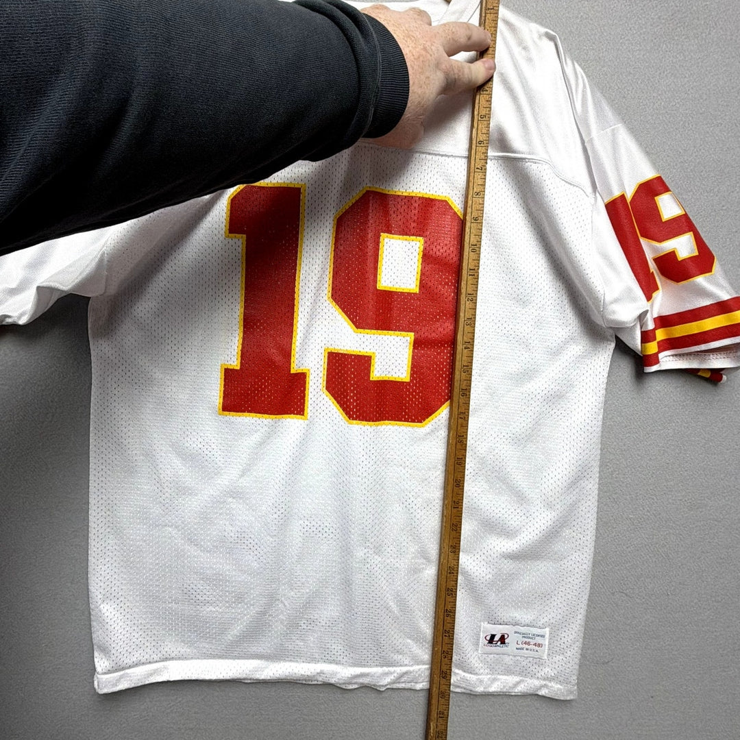 Vintage Kansas City Chiefs Joe Montana Logo Athletic Jersey Size Large