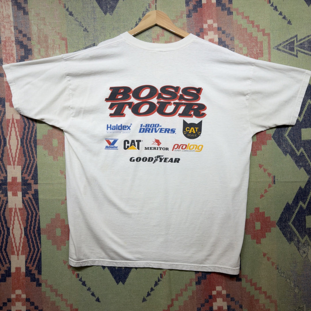 Bud Boss Tour Vintage Truck Racing T Shirt Size XXL 90s