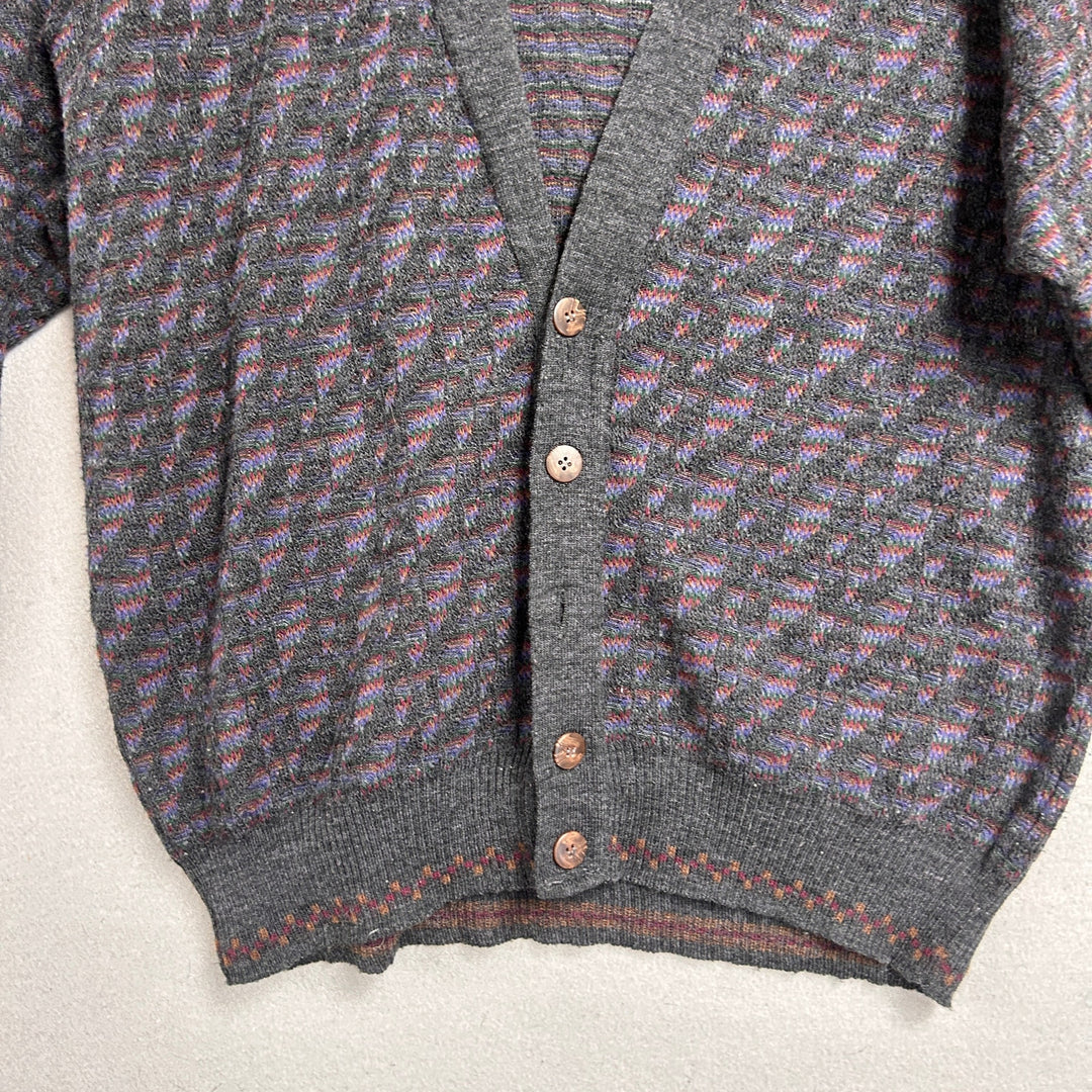 Vintage Domani Uomo Cardigan Sweater Size Large
