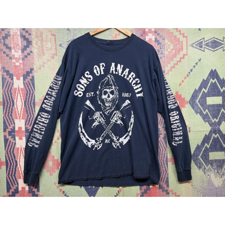 Sons Of Anarchy Vintage Long Sleeve T Shirt Size Large  2000s Y2K Biker TV
