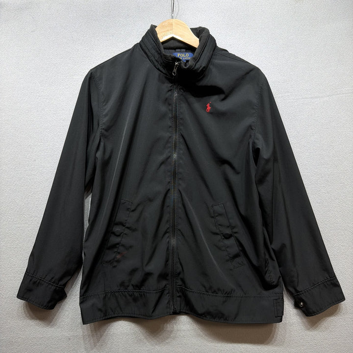 Polo Ralph Lauren Black Windbreaker Jacket Size Medium
