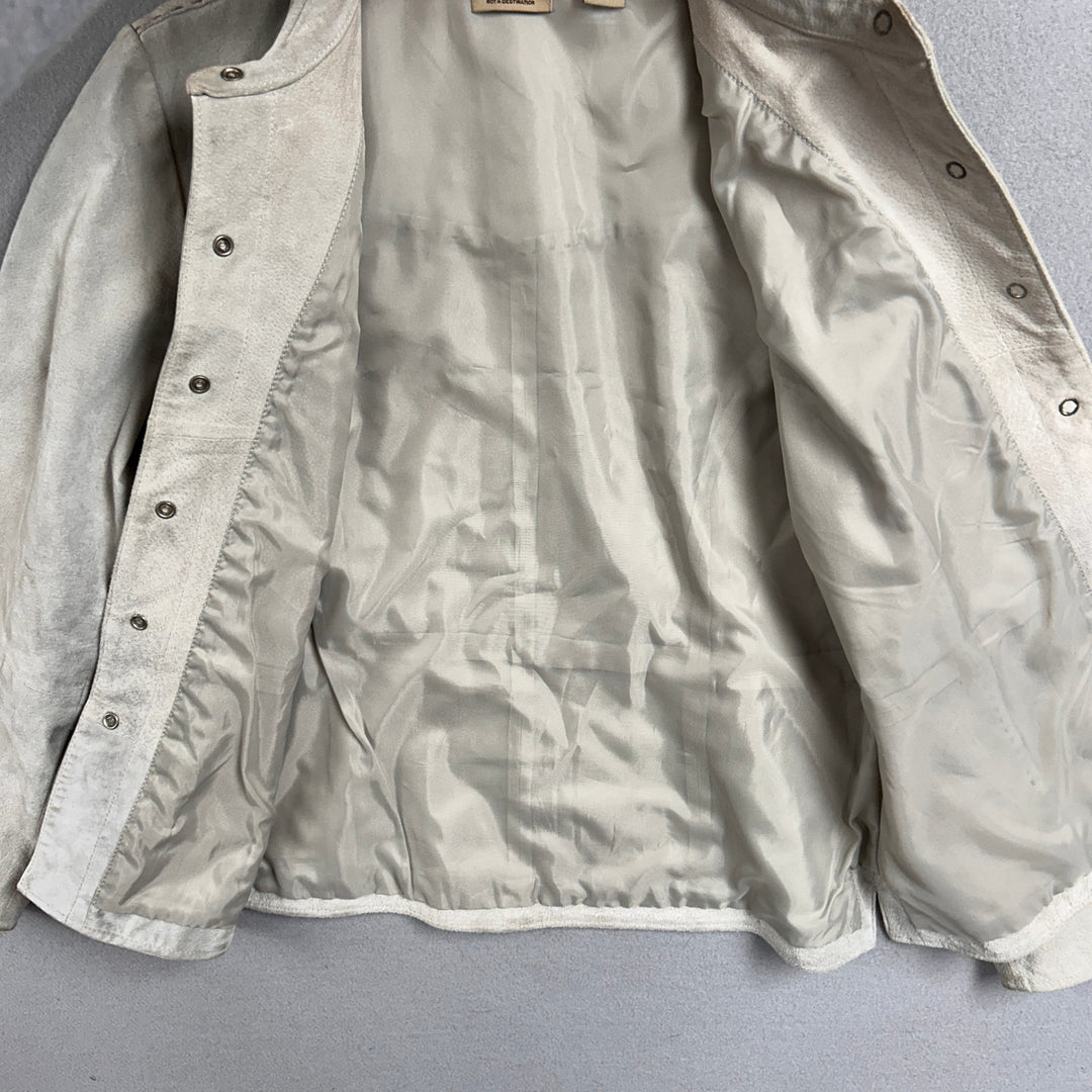 Ruff Hewn Suede Pearl Snap Western Jacket Large