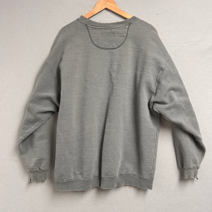 Vintage Russell Athletic Distressed Heavyweight Gray Sweatshirt Size XXL