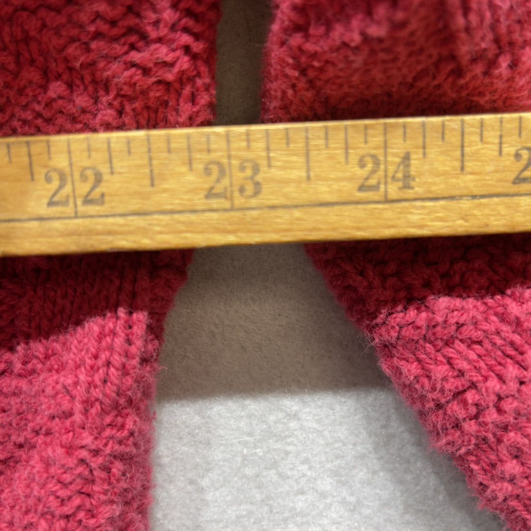 90's Red Paris Sports Club World Wide Knit Cardigan Size Men's XL