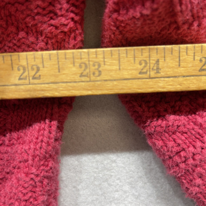 90's Red Paris Sports Club World Wide Knit Cardigan Size Men's XL