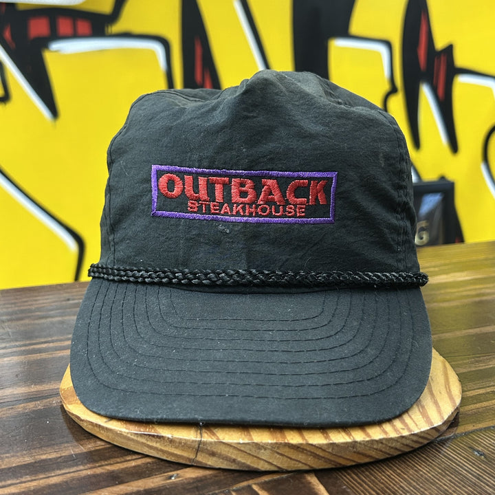 Outback Steakhouse Vintage Nylon Snapback Hat 90s
